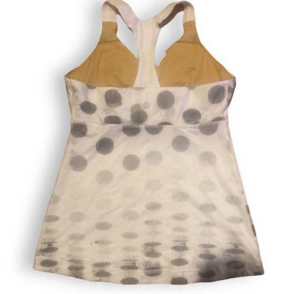 LULULEMON Deep Breath Seaside Dot Built In Shelf Bra Gym Workout Tank 8 - Picture 3 of 5